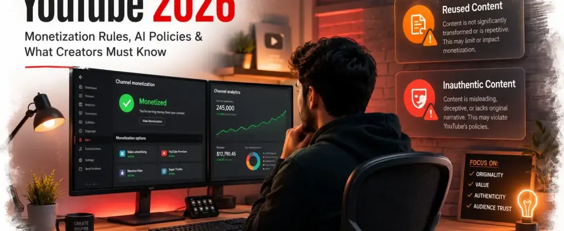 YouTube Monetization Policy 2026: Complete Guide to Reused & Inauthentic Content