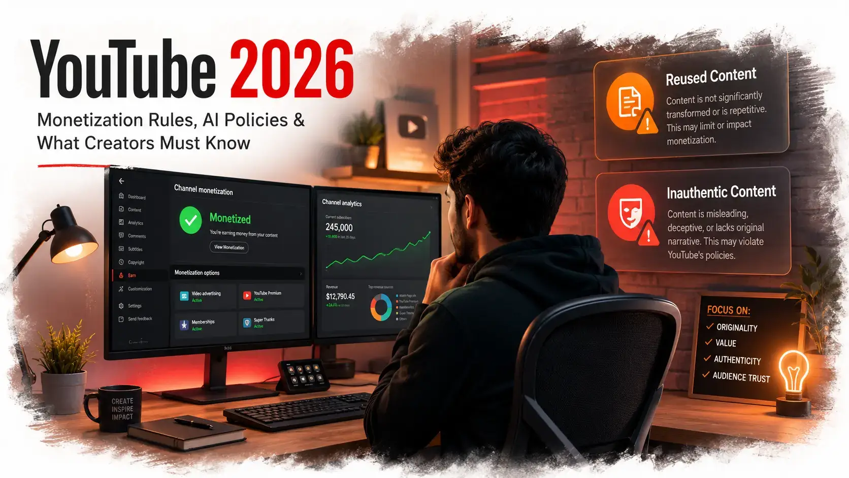 YouTube Monetization Policy 2026: Complete Guide to Reused & Inauthentic Content